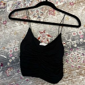 Urban Outfitters ruched crop tank top